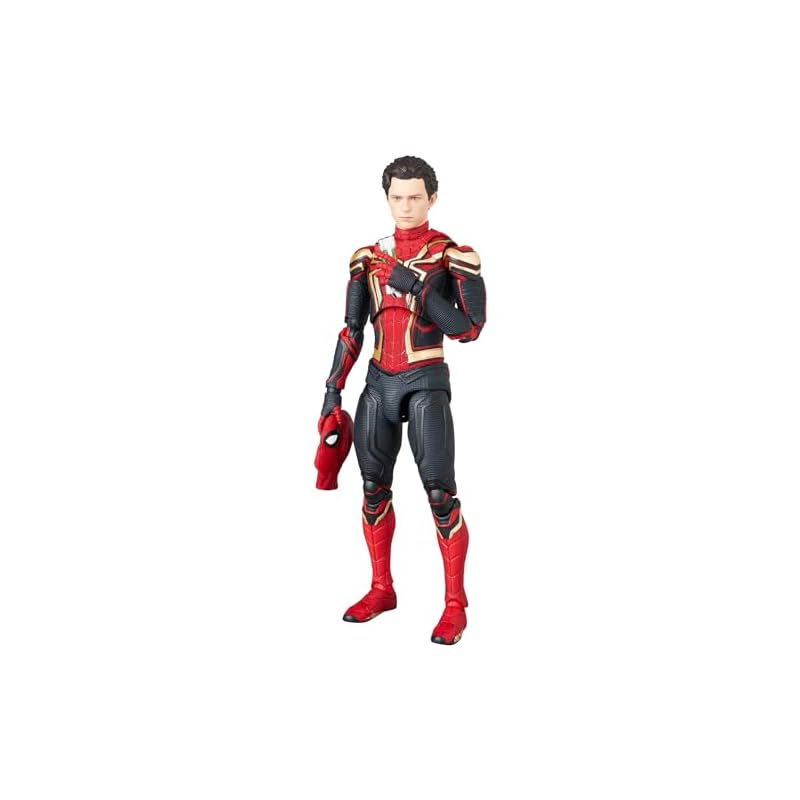 Medicom Toy MAFEX No.245 Spider-Man Integrated Suit - Approximately 150mm tall, non-scale, pre-painted action figure.