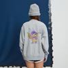 New MLB SS24 Sweatshirt Unisex Gray 3AMTQ0141-07MGS