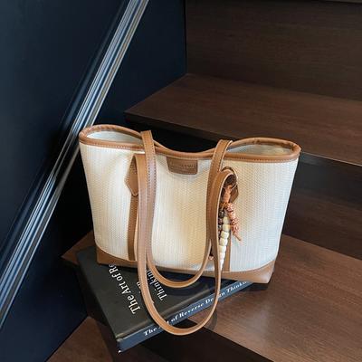 Large-capacity Bag Women's Autumn and Winter New Casual Simple Shoulder Bag Commuting To Work Portable Tote Bag