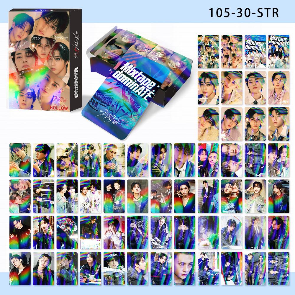 60Pcs New Laser Cards Skzoo Cards Straykids Photo Cards Straykids Media Film Flash Cards Lomo Cards For Kids Adults Children s Birthday Gift Holiday