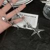 Vintage Star Pin Necklace Exaggerated Unique Creative Design Collarbone Chain Men's Women's Punk Jewelry Accessories Gifts