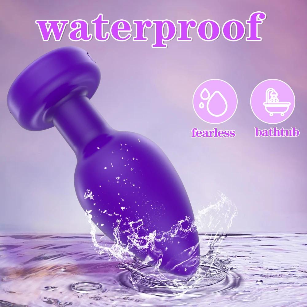 Analplug Vibrator für Männer Drahtlose Steuerung Buttplug Sexspielzeug für Paare Vibrierender Anal-Prostata-Massagegerät Erwachsenen Gay Produkte