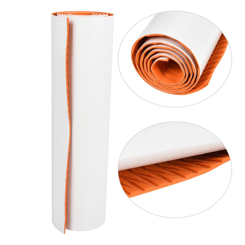EVA Imitation Teak Anti Slip Surfboard Yacht Boat Traction Pad Grip Mat Decoration (Orange)
