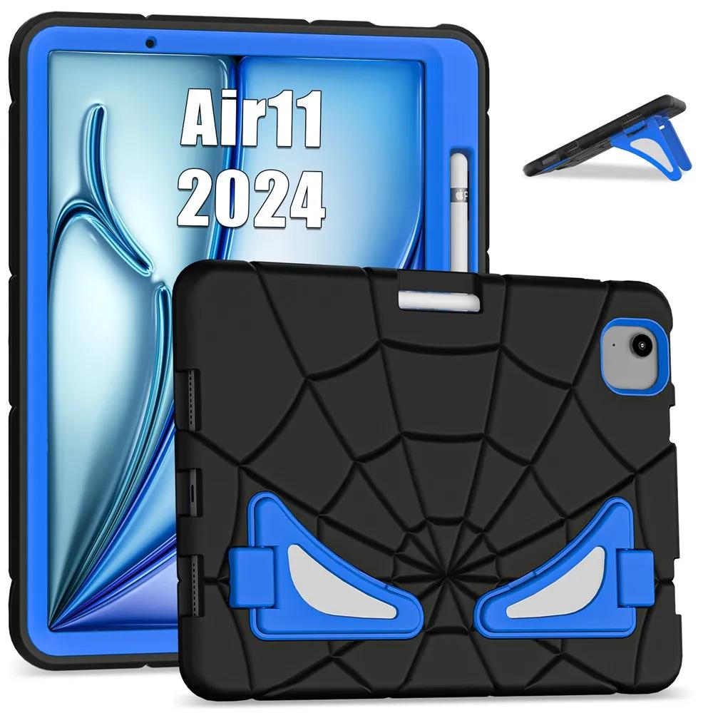 For Ipad Air 11 Inch 2024 M2 A2902 A2903 A2904 Case Kids Tablet Cover Silicone +PC Case for Apple iPad Air M2 11" 2024