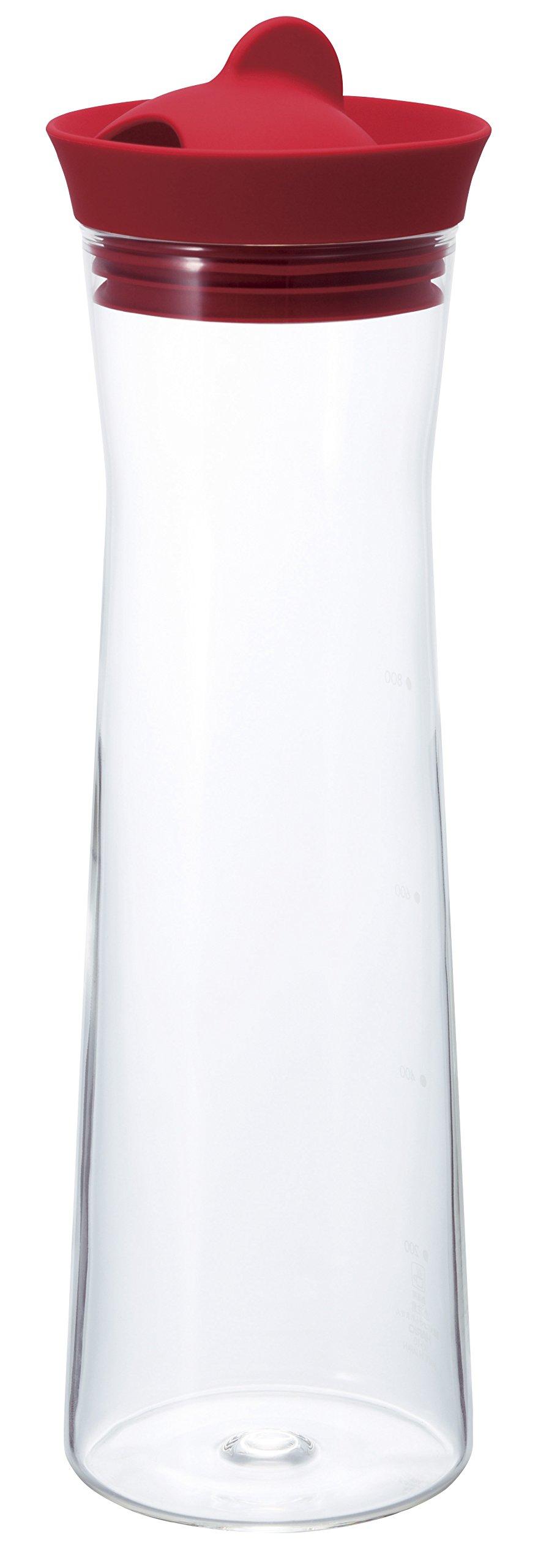 HARIO Water Jug, 1000ml, Red, WJ-10-R