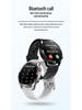 HW20 Waterproof Bluetooth Smart Watch with ECG+PPG, Stainless Steel Strap, Business Edition.