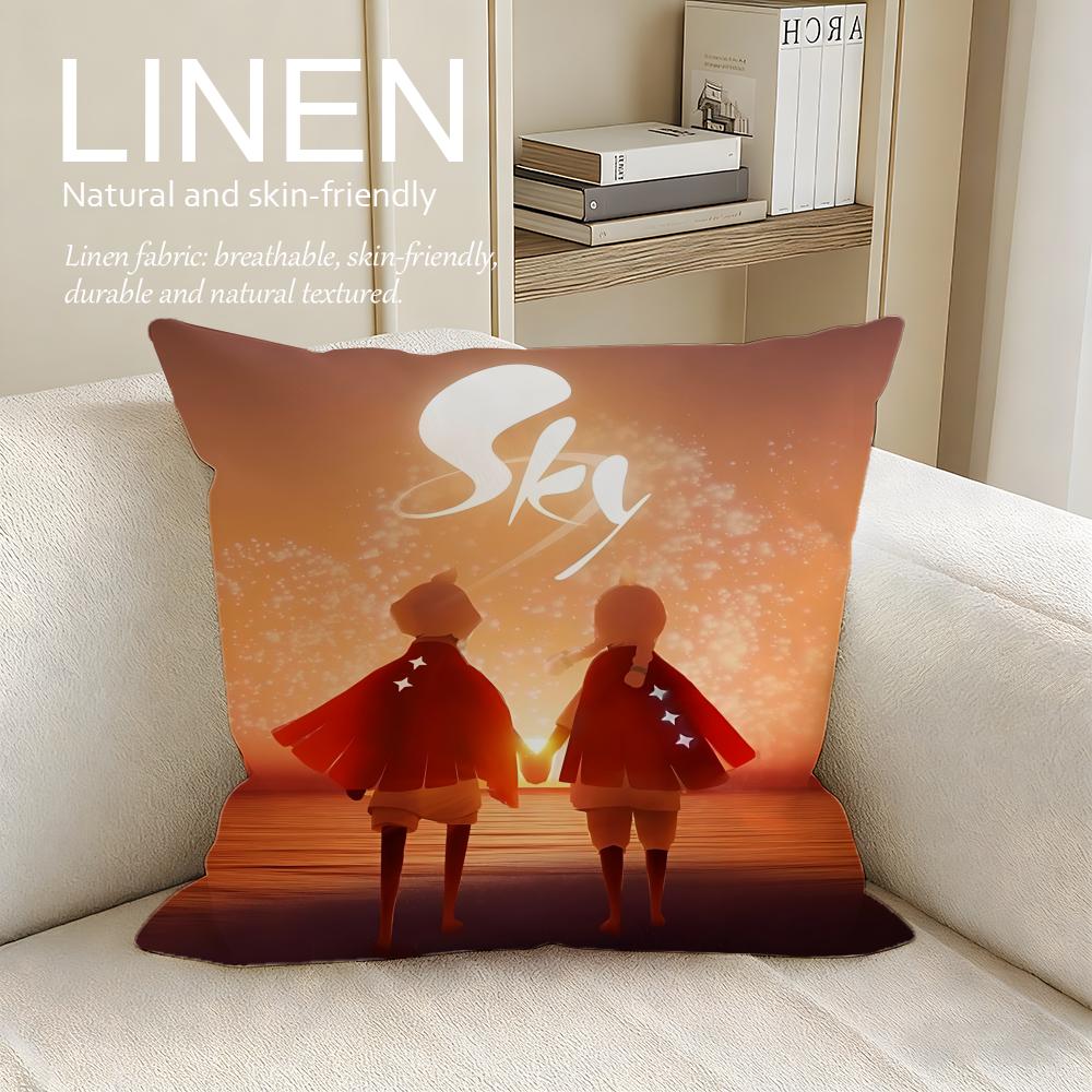 

Sky Children of the Light Cushion Cover Pillowcase Set Pcs x x Breathable Washable Sofa Cushion Cover 30X30cm
