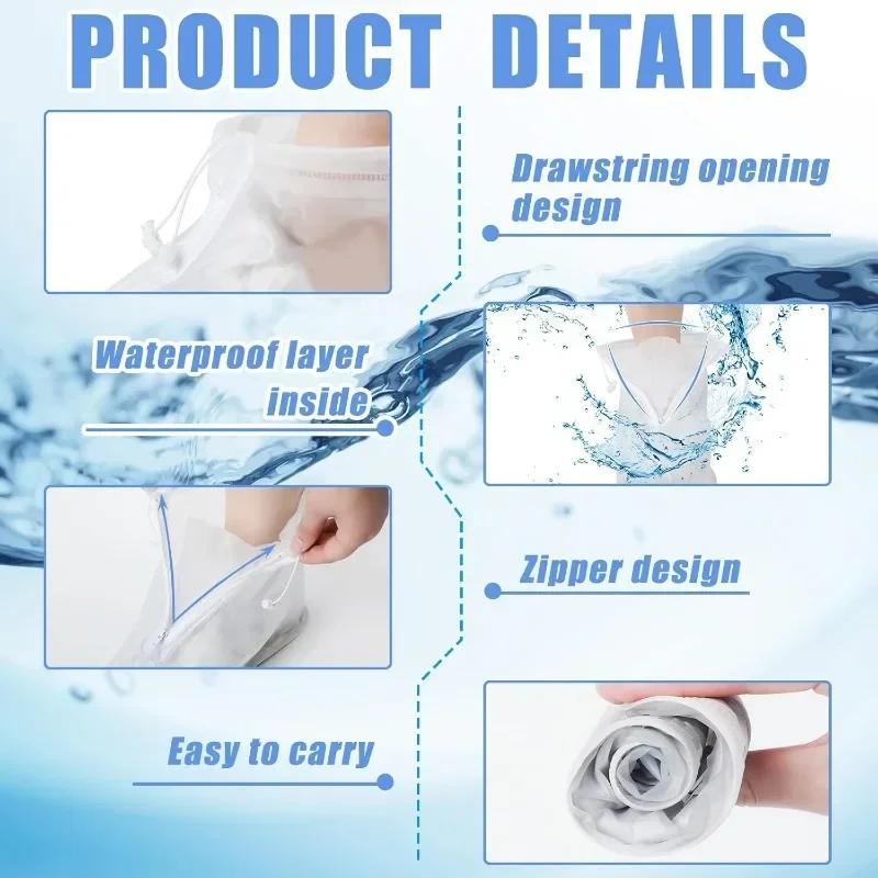 Rainy Day Shoe Cover Silicone Waterproof Shoe Covers Reusable Non-Slip Shoe Covers Outdoor Cycling Camping Fishing Garden Travel