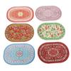 Multicolor Miniature Weaving Rug Floral Pattern Floor Covering Mat Gift Dollhouse Carpet