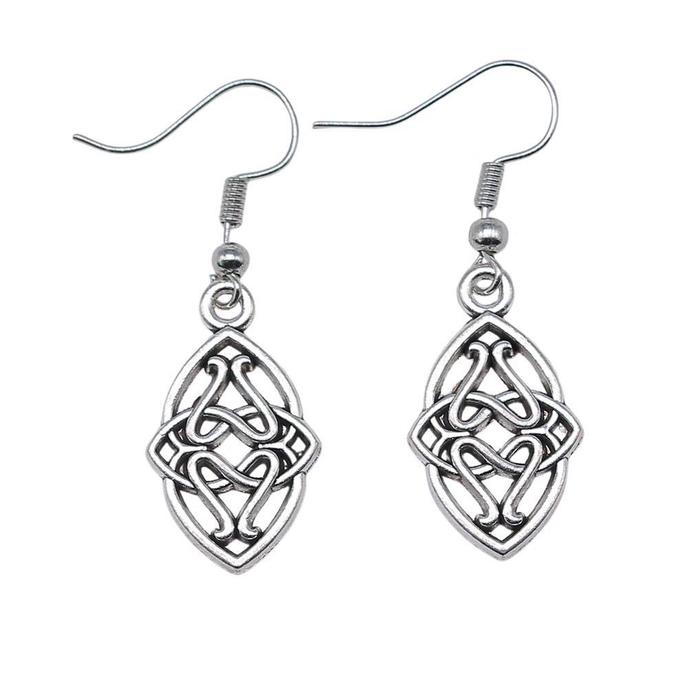 Vintage Best-Seller Celtic Hexagram Triangle Earrings Intricate Design for Bridesmaids Party Wear