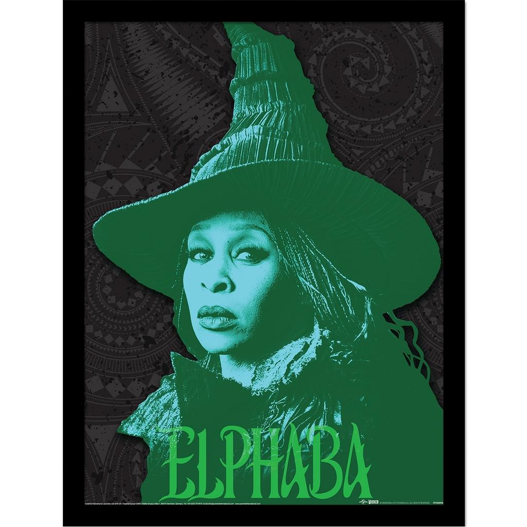 Wicked Elphaba Headshot Framed Poster