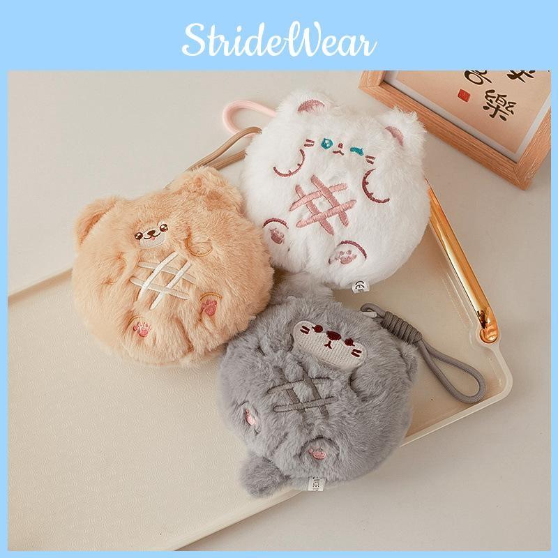 Stuffed Cute Animal Keychain Card Pouch Backpack Accessory Gift Kids For