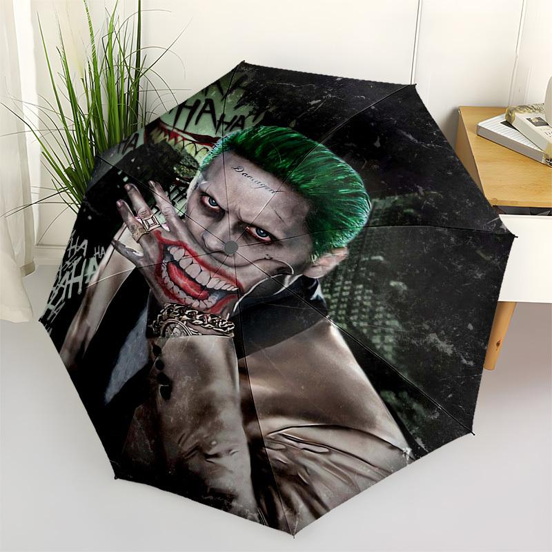 

1pc Joker Artwork Print Umbrella with Plastic Handle,Suitable for All Seasons Travel Outdoor Multi-functional UmbrellaDCS057