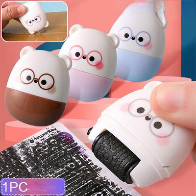 1PC 2in1 Confidential Seal Roller Type Applicator Express Box Opener Multifunction Graffiti Cover Seal