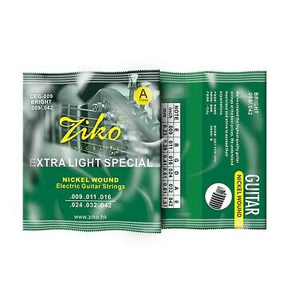 3 Packs - Ziko Electric Guitar Strings Set Extra Light Soft Electric DEG-009