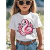 European Sizes Kawaii Pink Snake and Flowers Year of Snake Funny Awesome Graphic Kid T-Shirt | Casual Streetwear Tees Tops for Kids