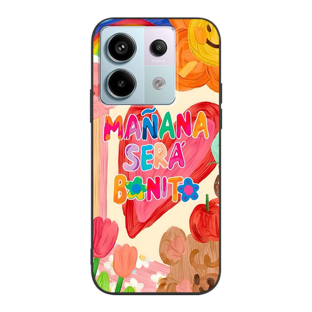 Karol G Manana Sera Bonito Case for Xiaomi Redmi 10 10C 9C 9A 9i 9 Prime 9T 12 12C 10A K40 Black Soft TPU Mobile Phone Bag Cover