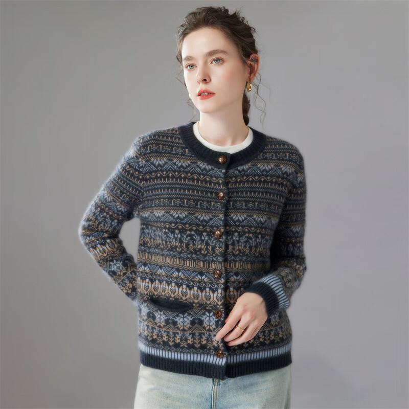 Fanzhen Women's 2025 Autumn/Winter Cashmere Cardigan