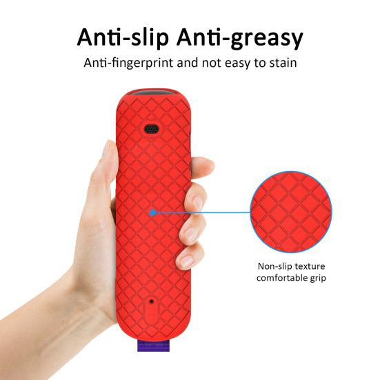 Protective Cover Comfortable Grip with Strap Stain-resistant Shockproof Anti-slip Texture Effective Protection No Yellowing Smart TV Remote