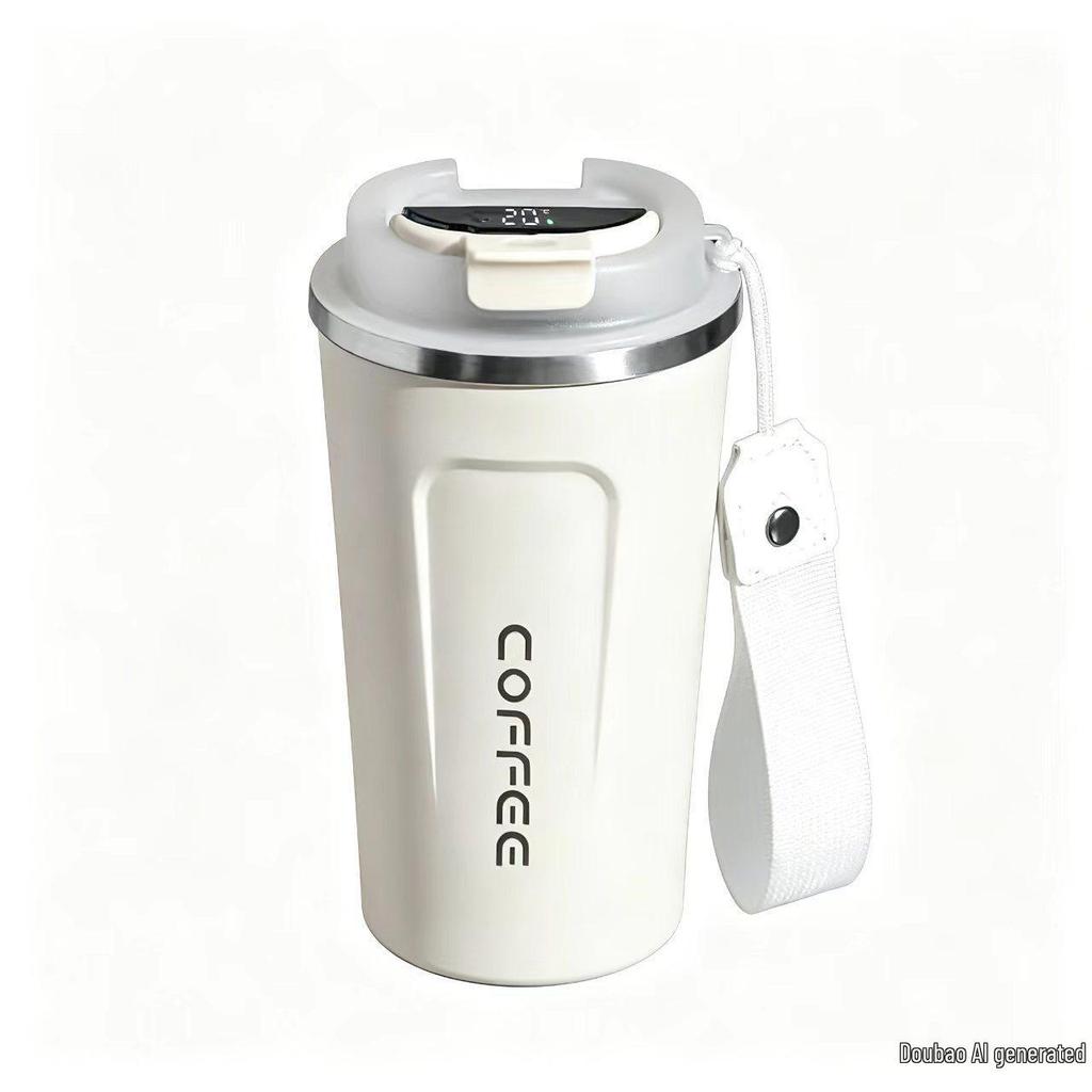 316 Stainless Steel Smart Display Insulated Coffee Mug, Large Capacity with Custom Logo