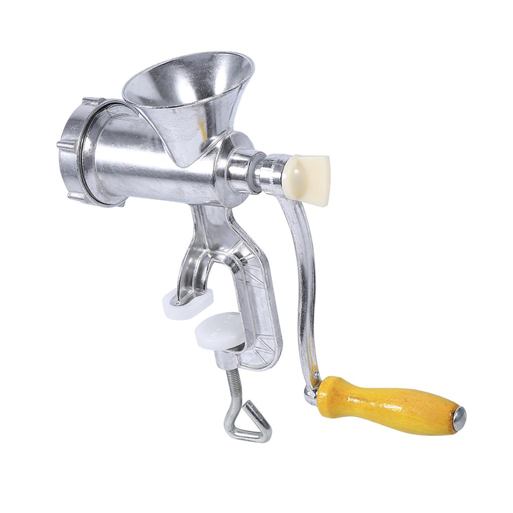 Aluminium Alloy Hand Operate Manual Meat Grinder Sausage Beef Mincer Table Kitchen Home Tool