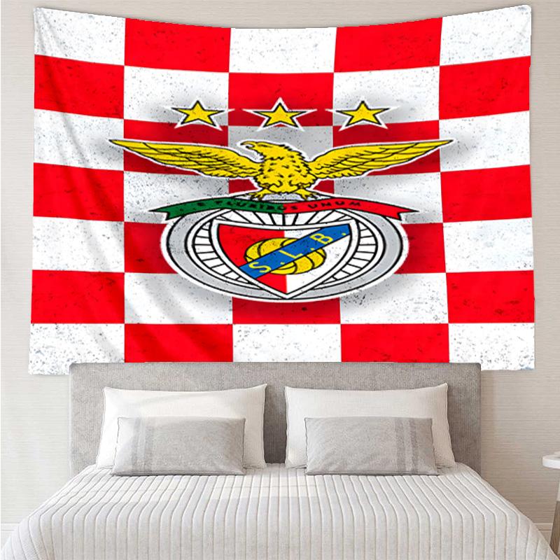 1PC Ben Football Crest Printed Tapestry Room Decoration Wall Hanging for Living Room Bedroom, Dormitory, Birthday and Christmas Gifts