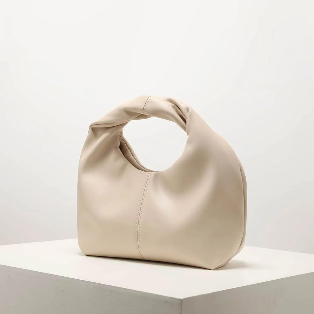 Stylish Twist Square Bag Solid Color Top Clutch Bag Simple And Versatile Commut Premium Durable Quality Useful