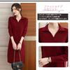 BaiFuFen Long Knit Spring Sweater Dress Women's Dress, Autumn/Winter, Sleeve, Elegant, Slimming, Knee-Length, Dress,