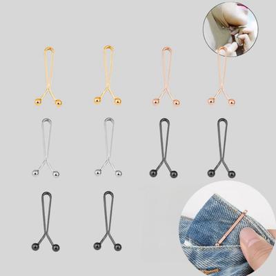 1-24PCS Tighten Waist Buckle U-shaped Adjustable Snap Button Jeans Buttons No Trace Detachable Pants Clips Clothing Accessories