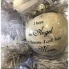 Julgranskulor Minnesprydnad Fjäderboll Ängel i Himlen Minnesprydnad Julgranshängning Till Minne av Mamma Pappa