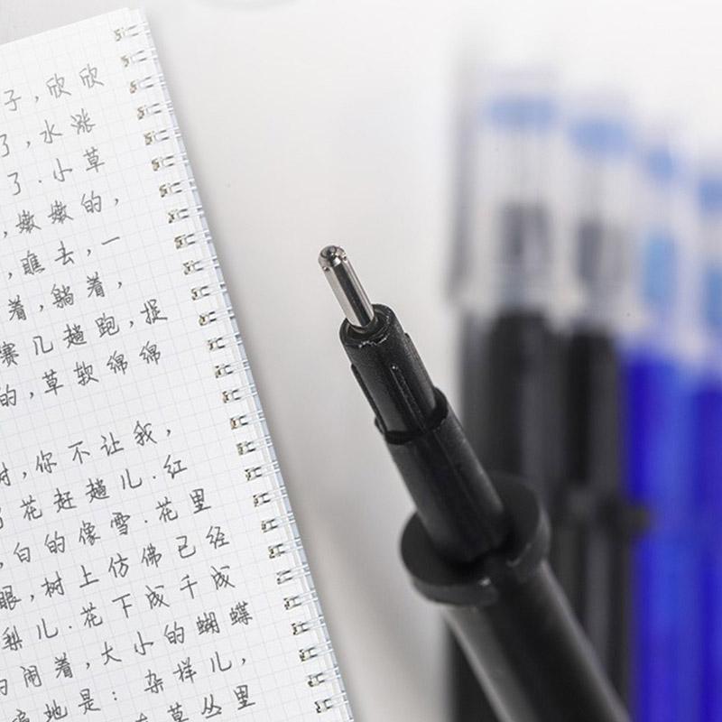 100 Teile/los 0,5 Mm Gel Stift Löschbaren Stift Nachfüllen Stange Set Blau Schwarz Tinte Stift Nachfüllen