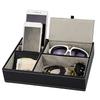 Household Storage Tray PU Leather Desktop Organizer Versatile Storage Organizer  Coffee Table