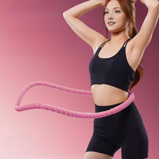 Soft Spring Fitness Hoop for Adults Waist-friendly Design Portable Slimming Exercise Equipment Silent Full-Body Training