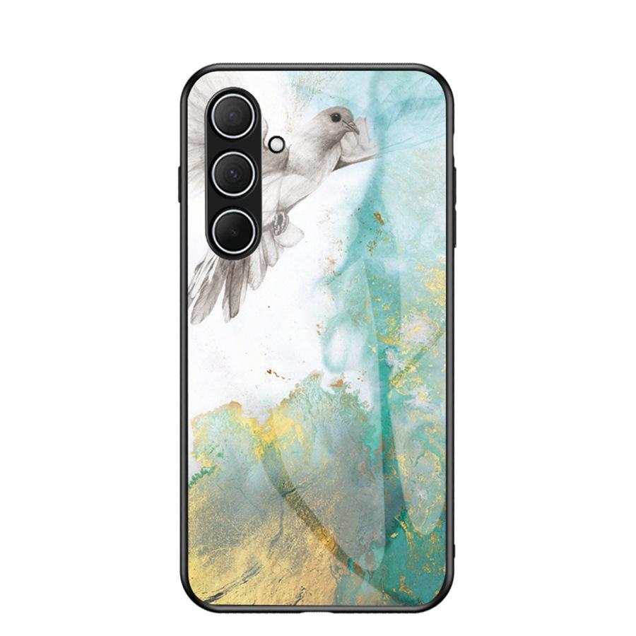 Funda de Cristal Templado Marmoleada para Teléfono Samsung Galaxy A15 A17 A56 S25 S23 A26 A36 A16 A25 A32 A52 A14 A34 A54 A24 A13 A73 A53 A33 A23 A35 A55 5G