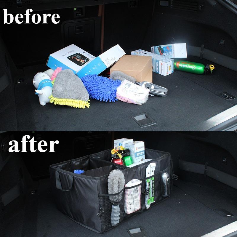 Large-Capacity Car Storage Box - Trunk Organizer, Practical Auto Storage Tool