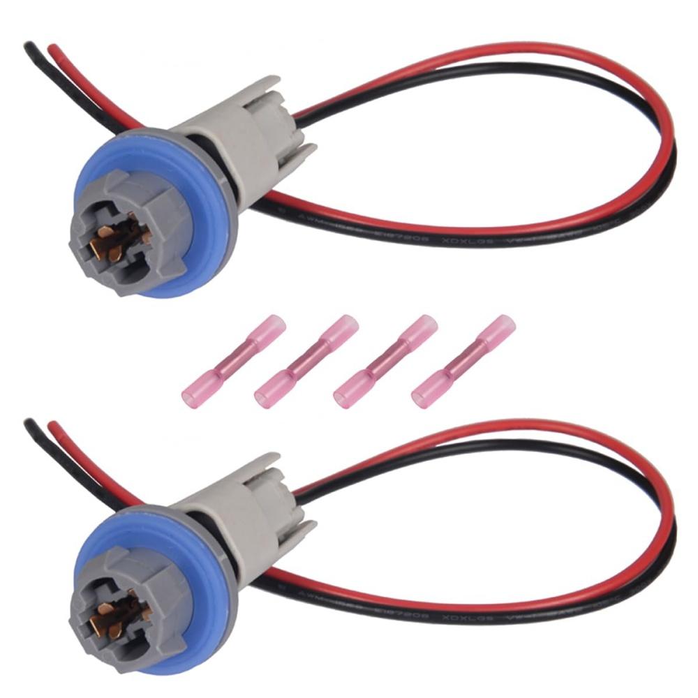 License Plate Light Socket Harness 2 Sets for Ford F-150 F-250 Ranger