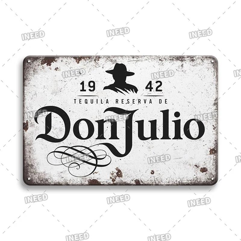 Tequila Whisky Tin Sign Metal Sign Dekoracyjny Vintage Plate Decor Retro Plakietka do Baru Pub Man Cave Club Room Home Wall Decor
