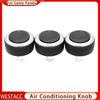 3Pcs/set Aluminum Alloy Car AC Knob Air Conditioning Knob for Geely Panda 2009 - 2017 Heat Control Switch Knob