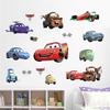 Cartoon Cars Lighting McQueen 3D Wall Sticke s For Kids Room Home Bedroom PVC Decor Cartoon Movie Mural Art Decals