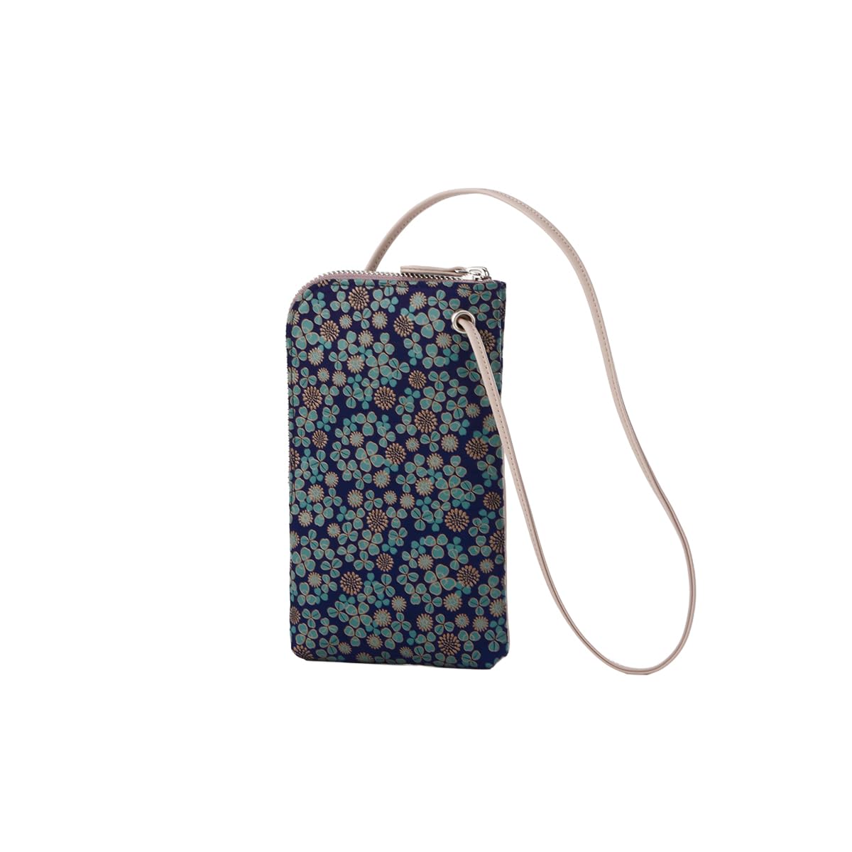[Indenya] Inden White Clover Traditional Craft Koshu Inden Deerskin Lacquer Original Brand ([No.7310] Smartphone Pouch)