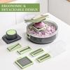 Vegetable Chopper, Pro Onion Chopper with 9 Blades, Kitchen Vegetable Slicer Chop with Round Basin, Cheese Slicer,  Carrot Chopper With Container