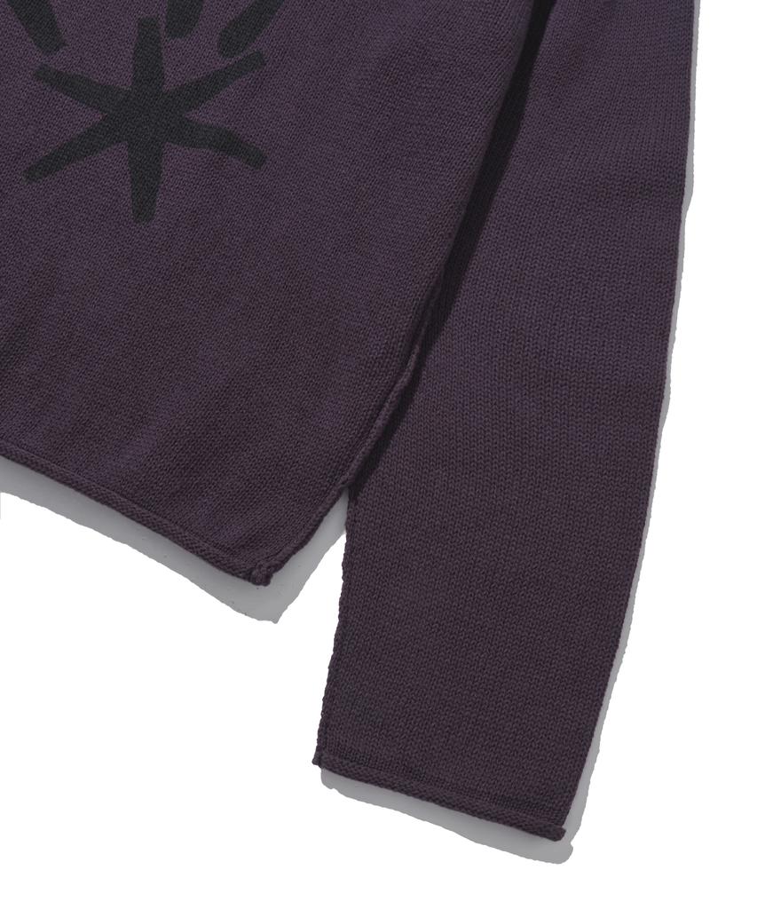 FILLUMINATE Flm Graphic Knit Pullover - Dark Purple
