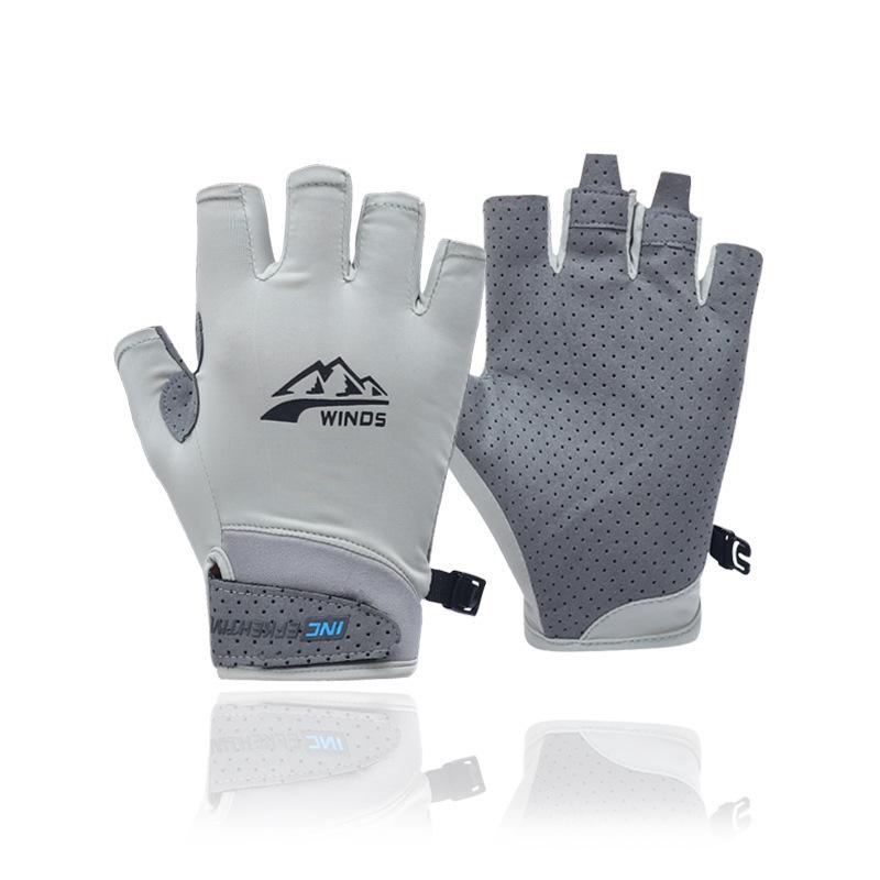 Fishing Luya Gloves Sports Ice Silk Sunscreen Men's Breathable Fitness Bike Driving Outdoor Summer Women