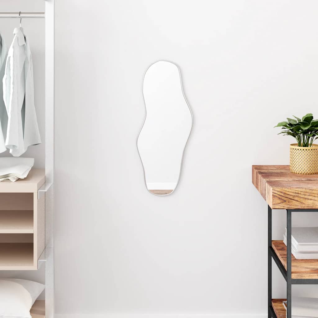 Vidaxl Lustro Ścienne, Srebrne, 60X25 Cm