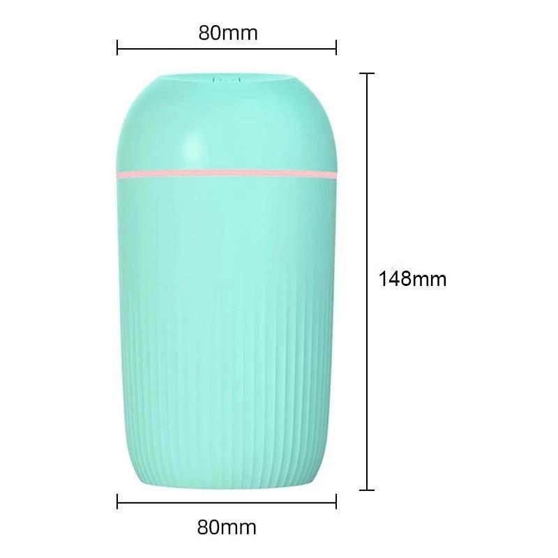 420ML USB Silent Air Humidifier Gentle Night Light Aroma Diffuser Car Fresher Purifier Spray Work For 8-12 Hours Home Appliance