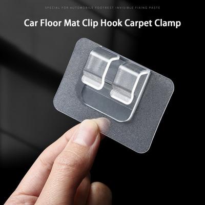 10Pcs Car Floor Mat Clip Anti-Slip Self-adhesive Fixing Plastic Car Floor Mat Clip Hook