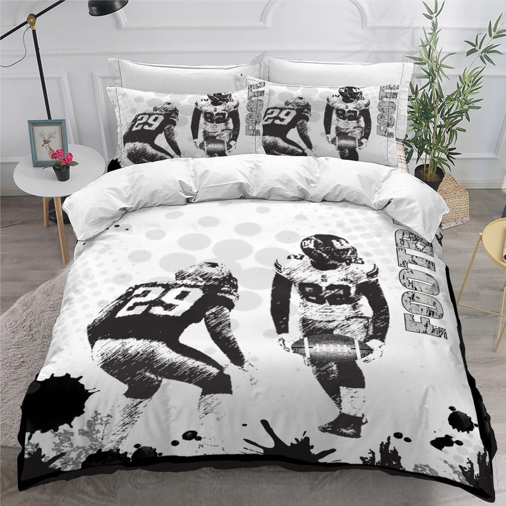 Rugby American Football Home Textile Digital Printing Three-Piece Bedset Bedset
