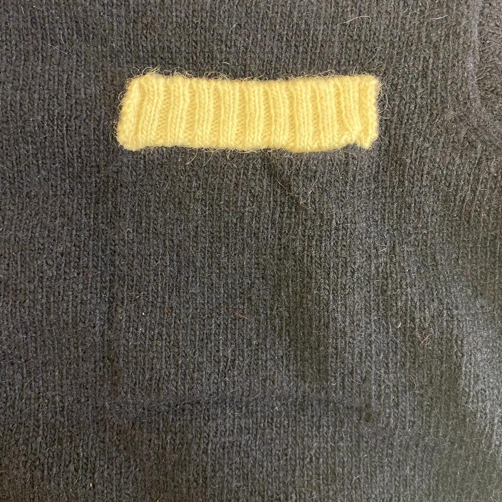 THOM BROWNE Knit Wool Sweater Navy Wool Women Used