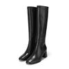 Cowhide Breathable Long Boots Bbg851bk