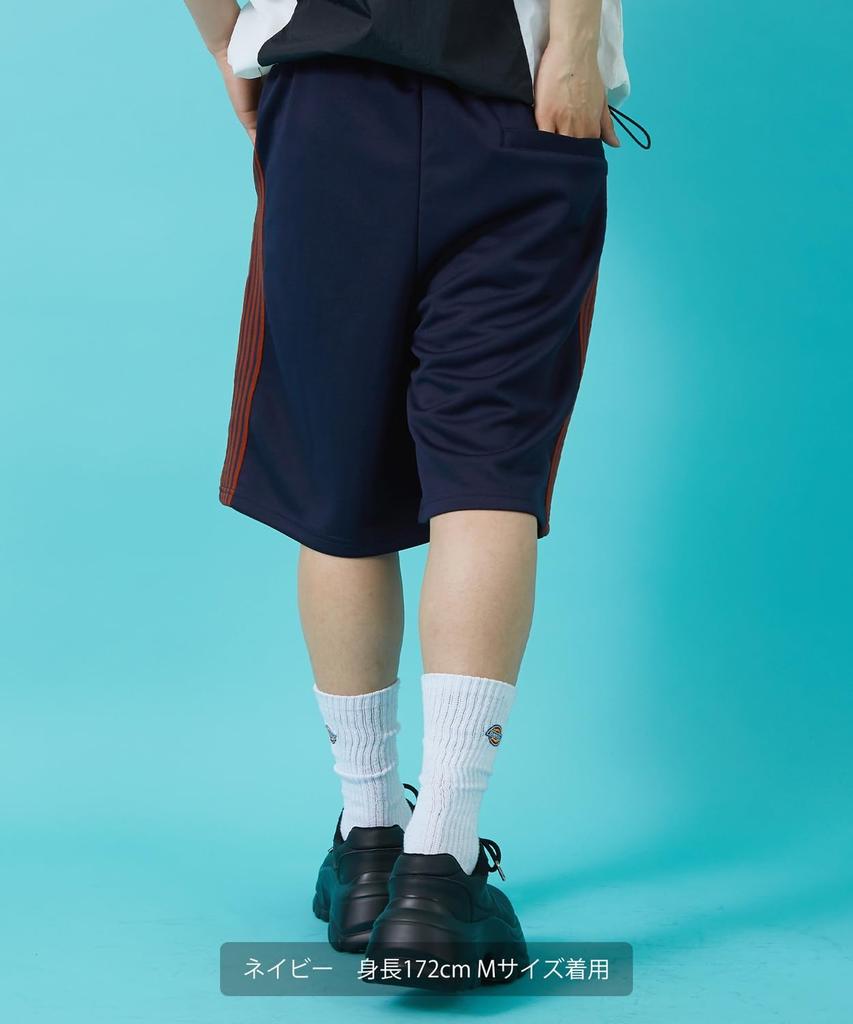 IMPROMES Casual Shorts [SIDEWAYSTANCE] Line Jersey Shorts, Men's, Navy